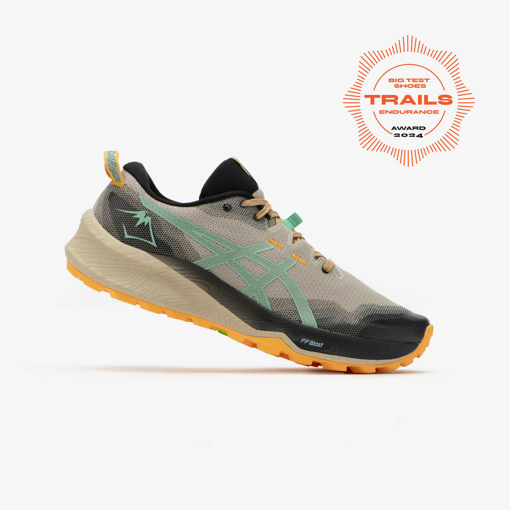 MEN'S ASICS GEL-TRABUCO 12 TRAIL RUNNING SHOES - BEIGE